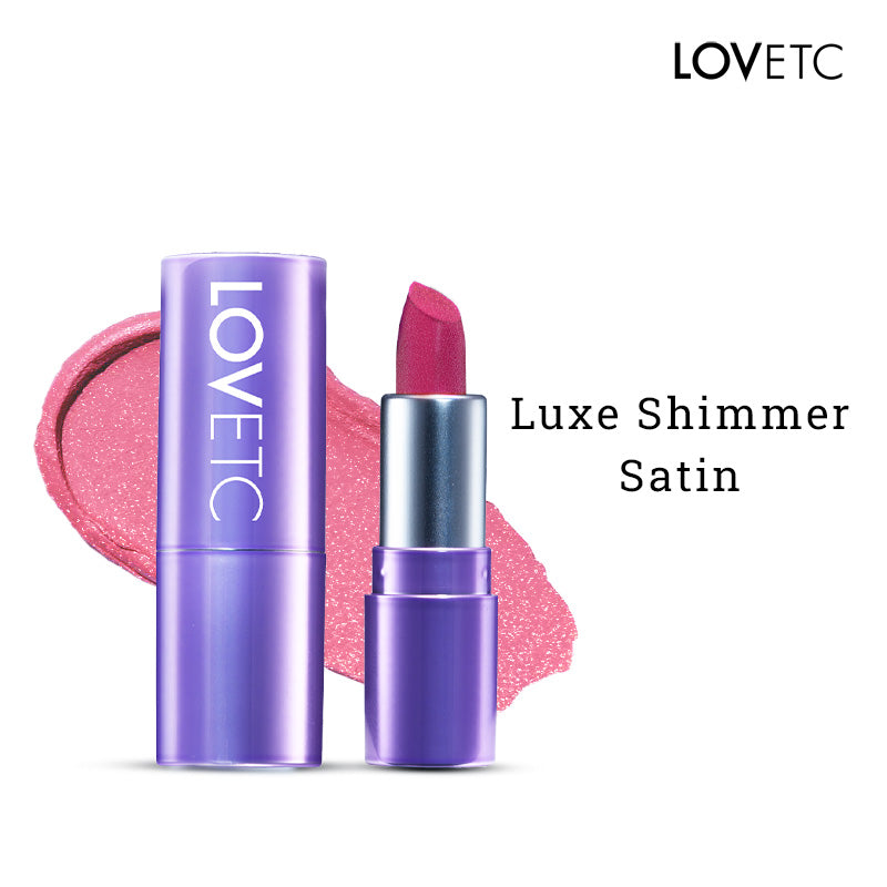 LOVETC Pout, Perfect, Etc Luxe Shimmer Satin Mini Lipstick