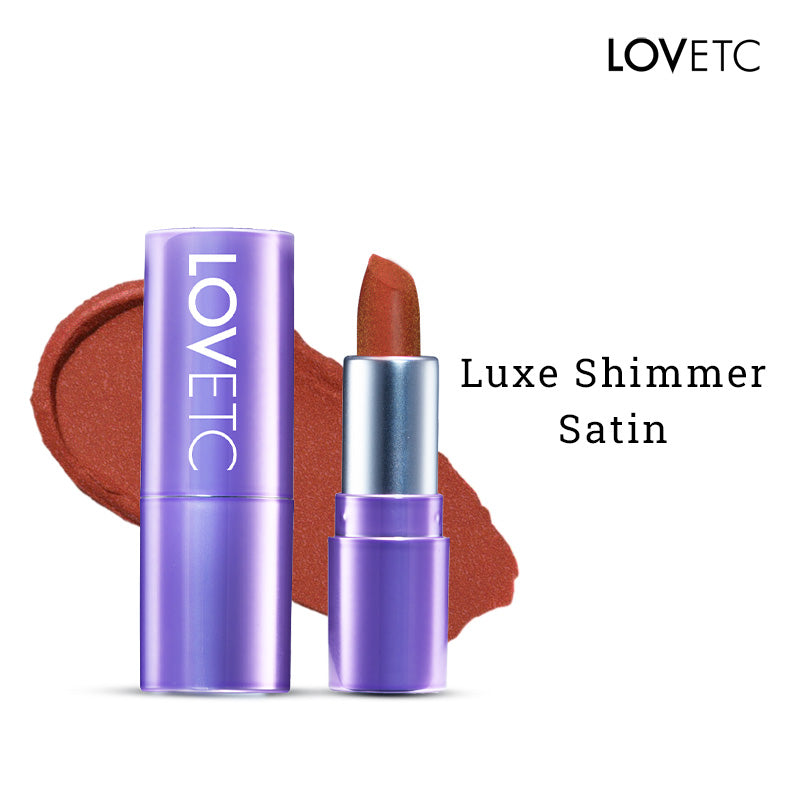 LOVETC Pout, Perfect, Etc Luxe Shimmer Satin Mini Lipstick