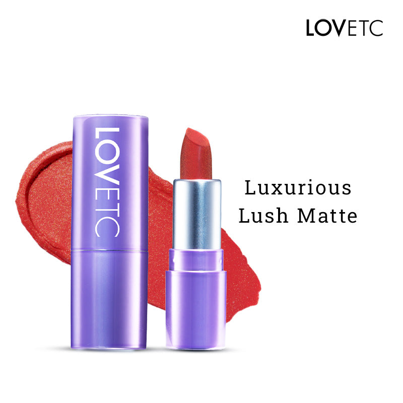 LOVETC Pout, Perfect, Etc Luxe Shimmer Satin Mini Lipstick