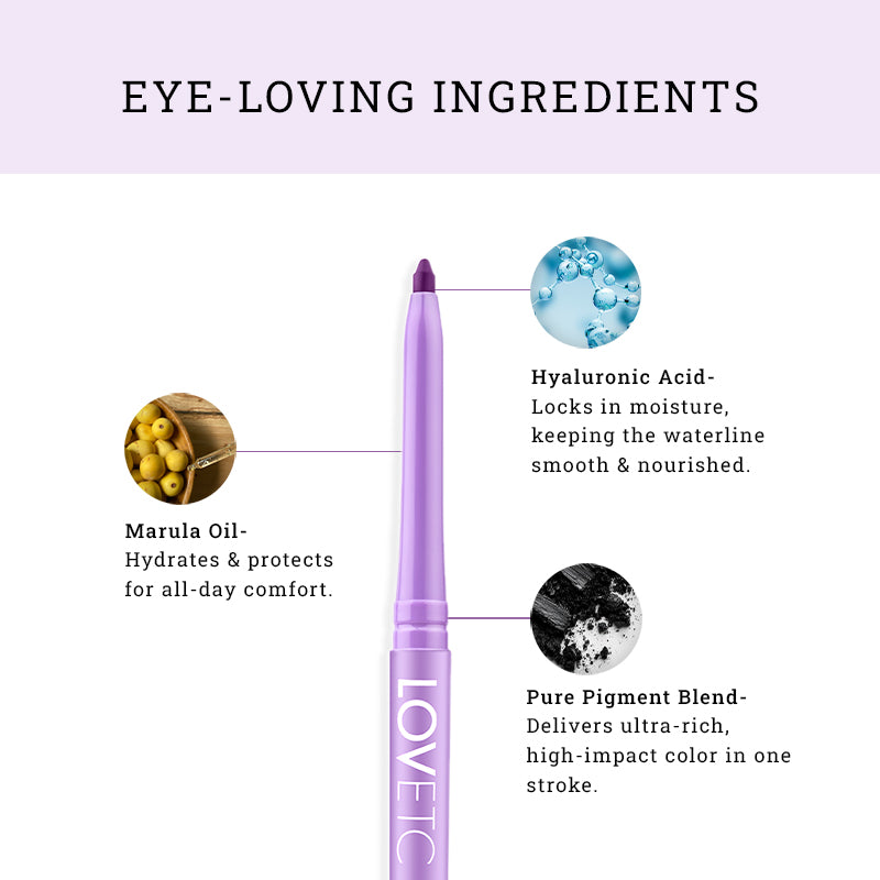 Eyephoria - Longwear Smudge-Proof Retractable Kajal, (0.35g)