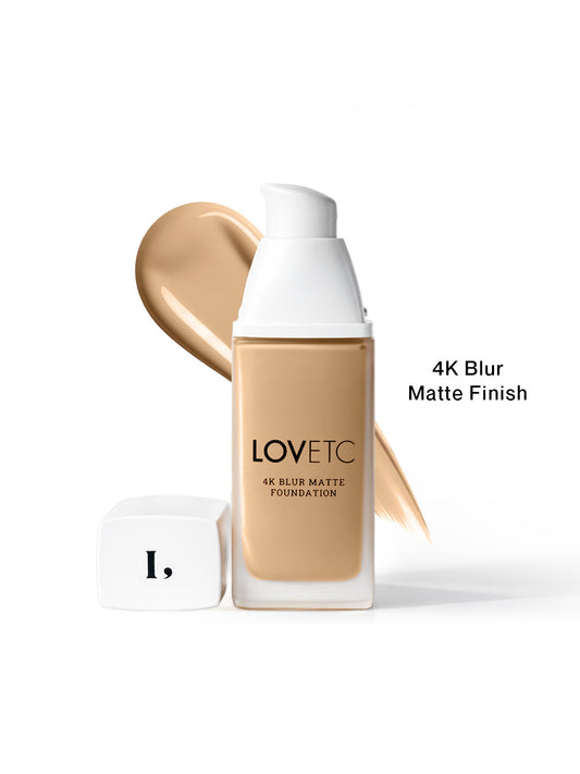Ace, Face, Etc - 4K Blur Matte Foundation, Butterscotch (33 ml) with Free Limited-Edition Red Luxe Pouch