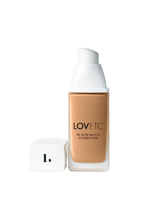 Ace, Face, Etc - 4K Blur Matte Foundation, Walnut (33 ml) with Free Limited-Edition Red Luxe Pouch