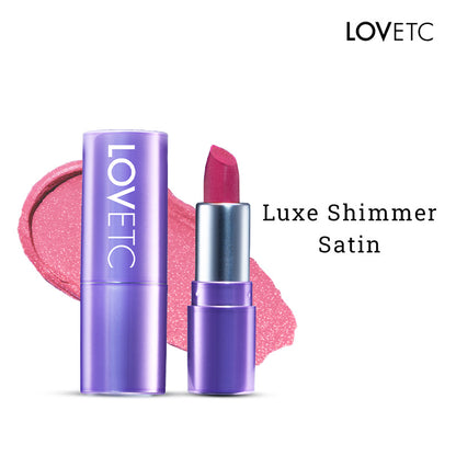 LOVETC Pout, Perfect, Etc Luxe Shimmer Satin Mini Lipstick