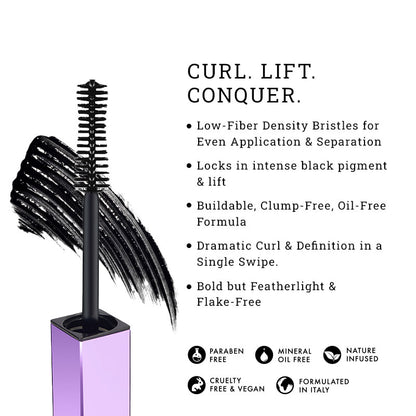 Curl, Conquer, Etc Hypercurl Volumising Mascara - Got Your Black (7ml)