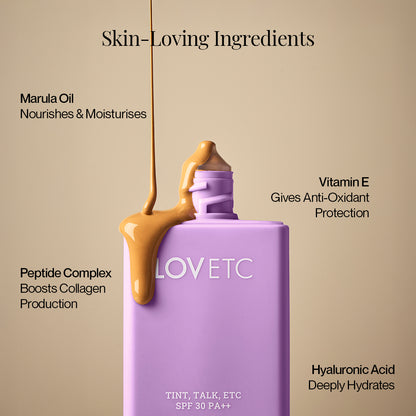 Tint, Talk, Etc - Radiant Glow Hydrating Tint with SPF 30 PA++ (30ml)