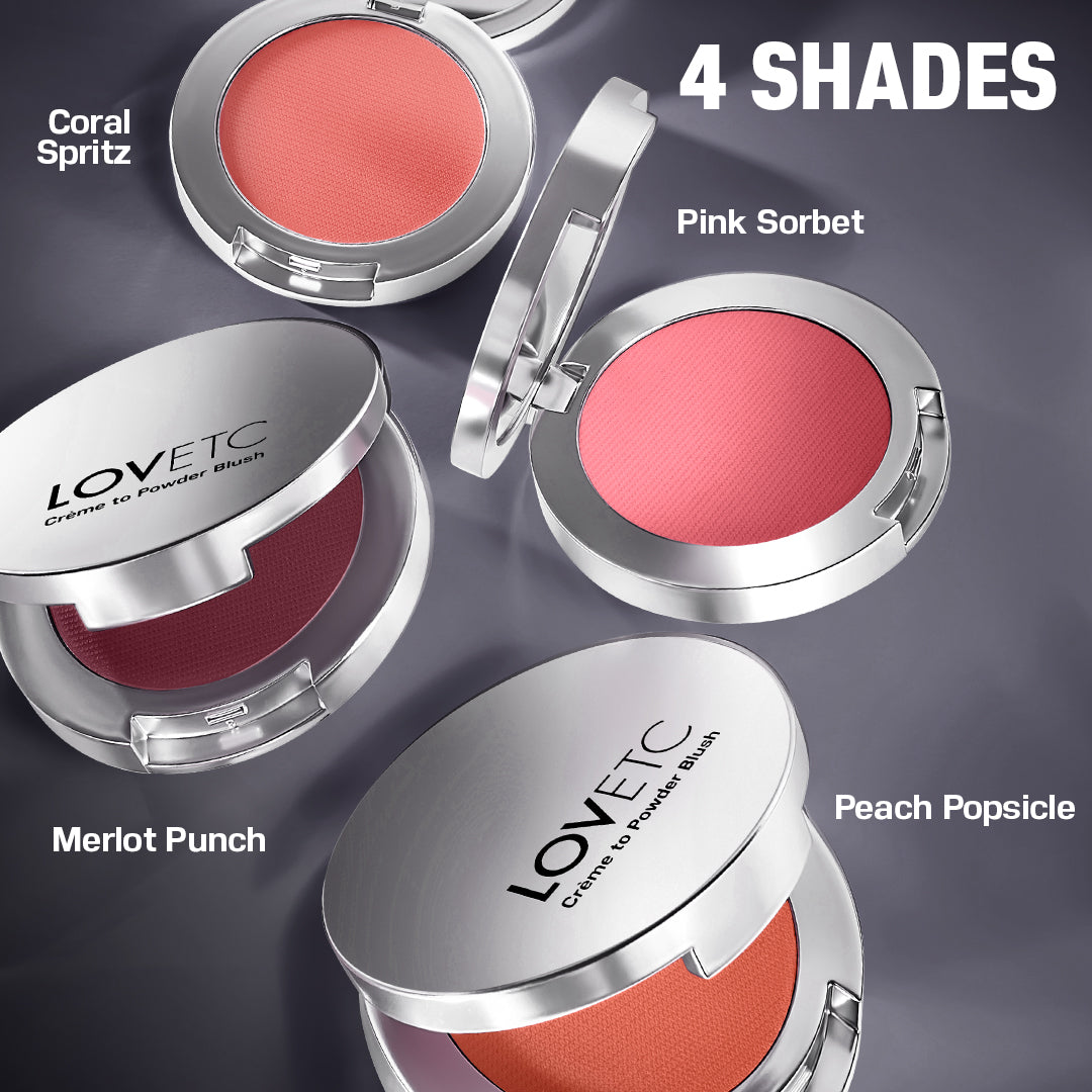 LOVETC 3-in-1 Creme-To-Powder Matte Blush - 5.1g