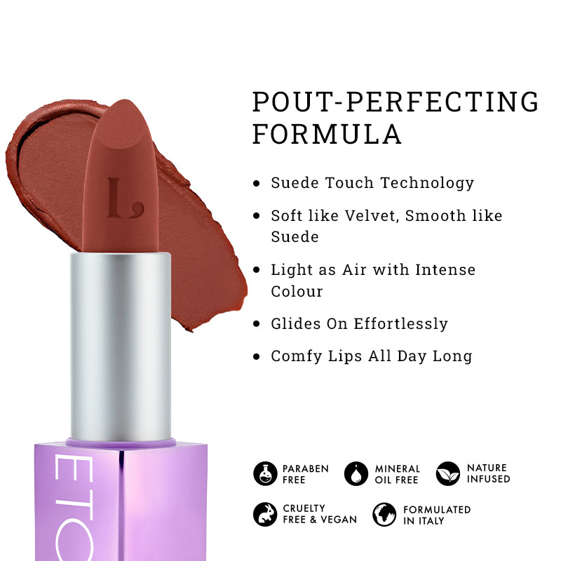 On The Go Kit - High-Definition Matte Lipstick , Treatment-Oil Lip Balm, Smudge-Proof Retractable Kajal