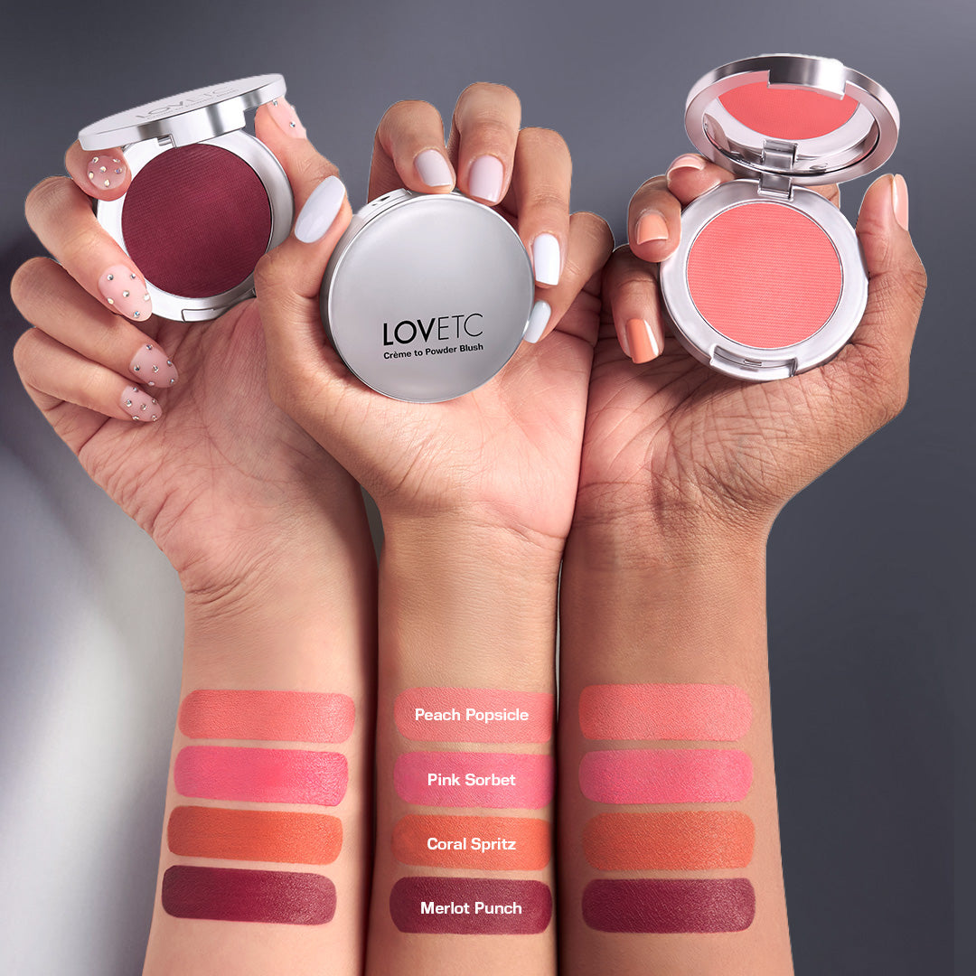 LOVETC 3-in-1 Creme-To-Powder Matte Blush - 5.1g