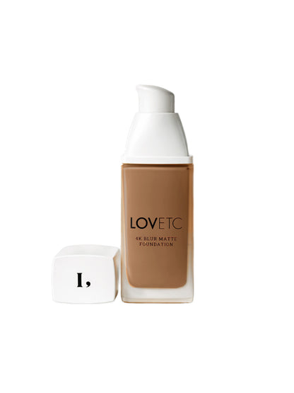 Ace, Face, Etc - 4K Blur Matte Foundation, Cocoa (33 ml) with Free Limited-Edition Red Luxe Pouch