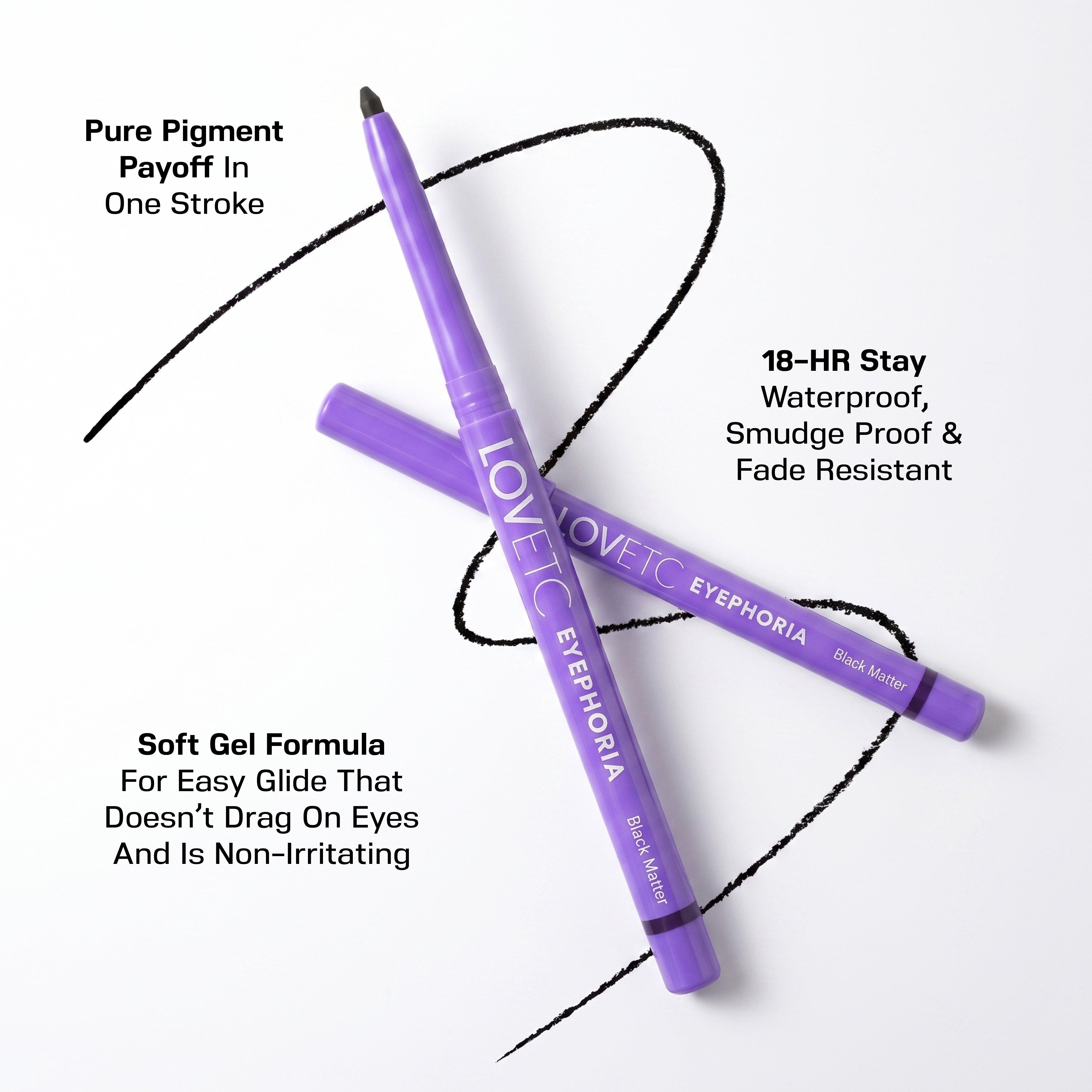 Eyephoria - Longwear Smudge-Proof Retractable Kajal (0.35g)