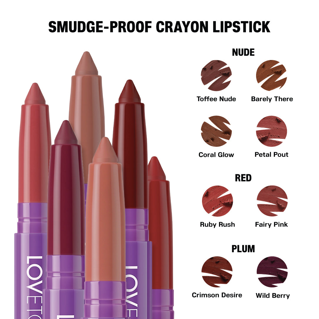 Matte, Muse, Etc – Smudge-Proof Crayon Lipstick - 1.4gm