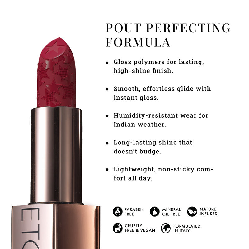 Pout, Perfect, Etc Moisture Shine Lipstick (4g)