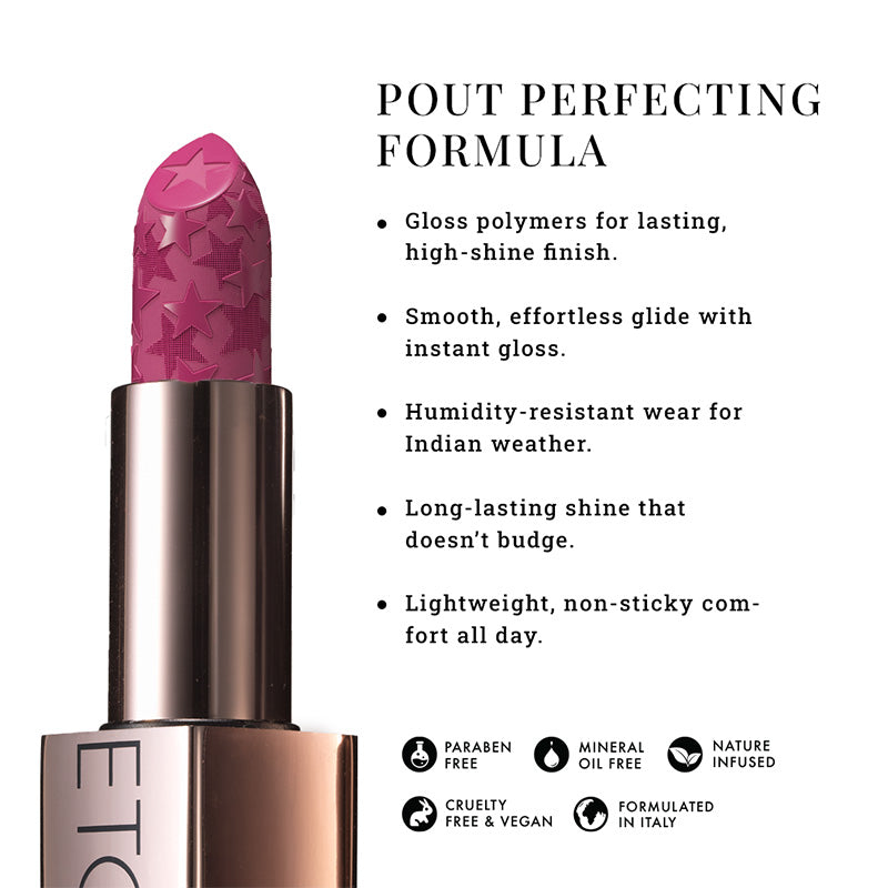 Pout, Perfect, Etc Moisture Shine Lipstick (4g)